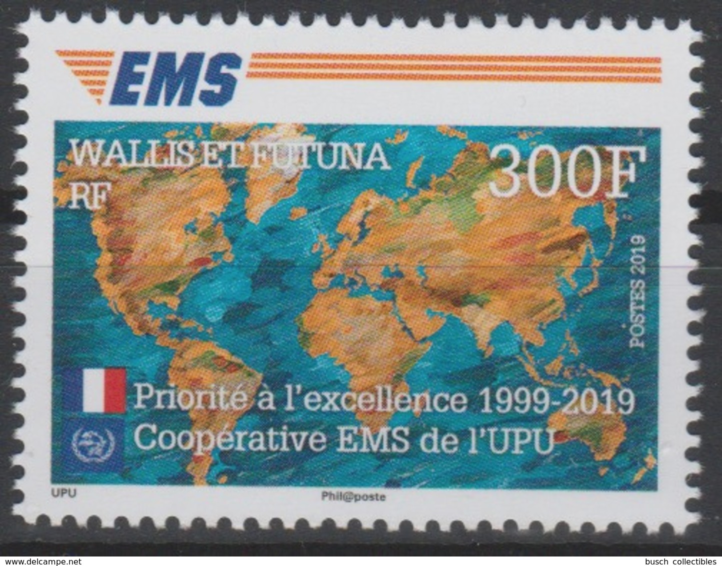 Wallis Et Futuna 2019 Mi. ? Joint Issue 20e Anniversaire EMS 20 Years Emission Commune E.M.S. UPU - Gezamelijke Uitgaven