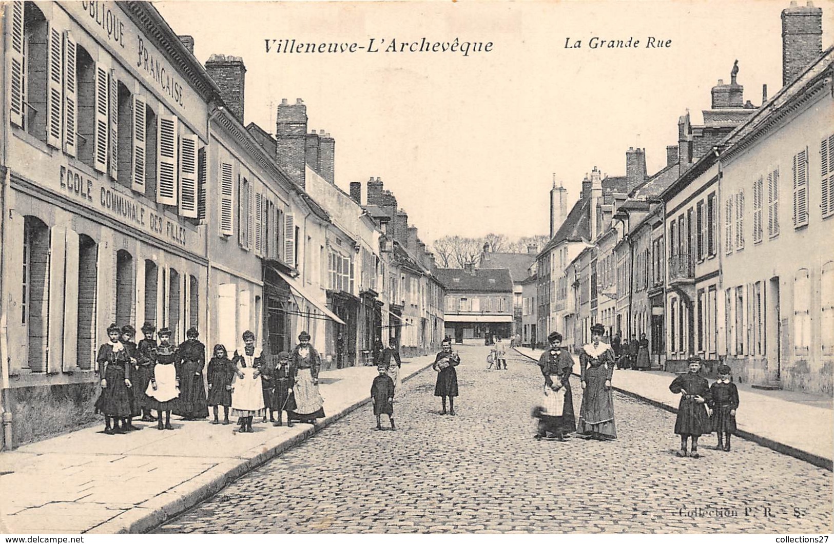 89-VILLENEUVE-L'ARCHEVÊQUE- LA GRANDE RUE - Villeneuve-l'Archevêque