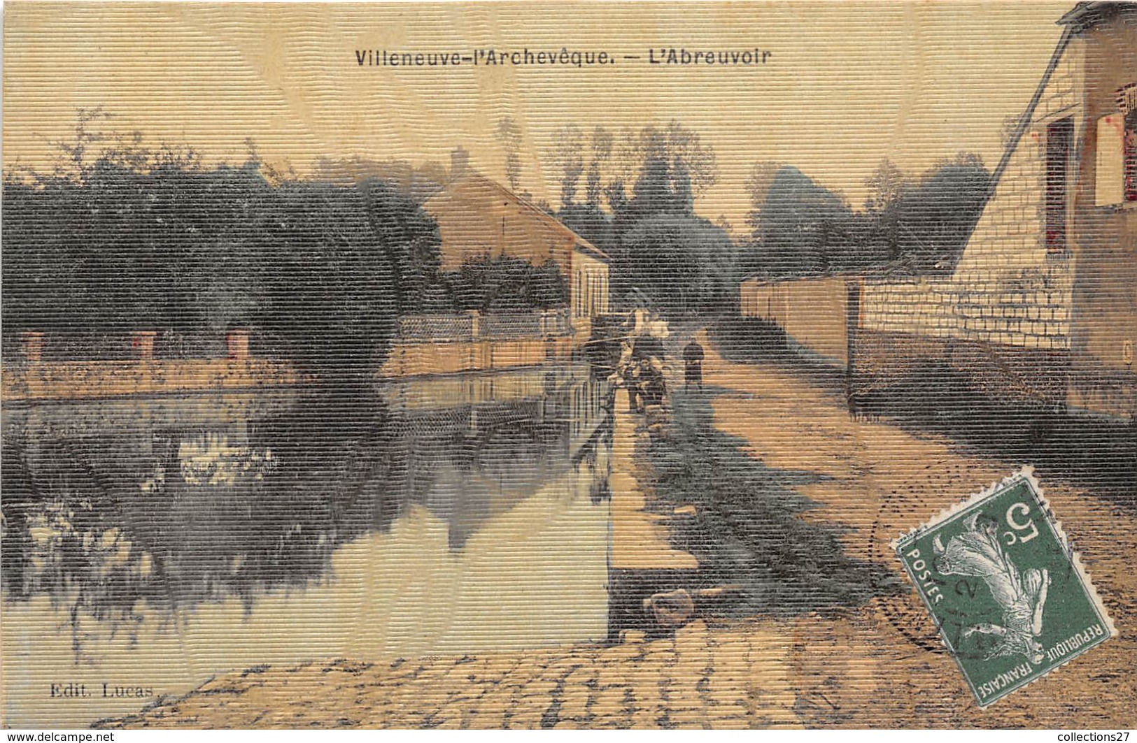 89-VILLENEUVE-L'ARCHEVÊQUE- L'ABREUVOIR - Villeneuve-l'Archevêque