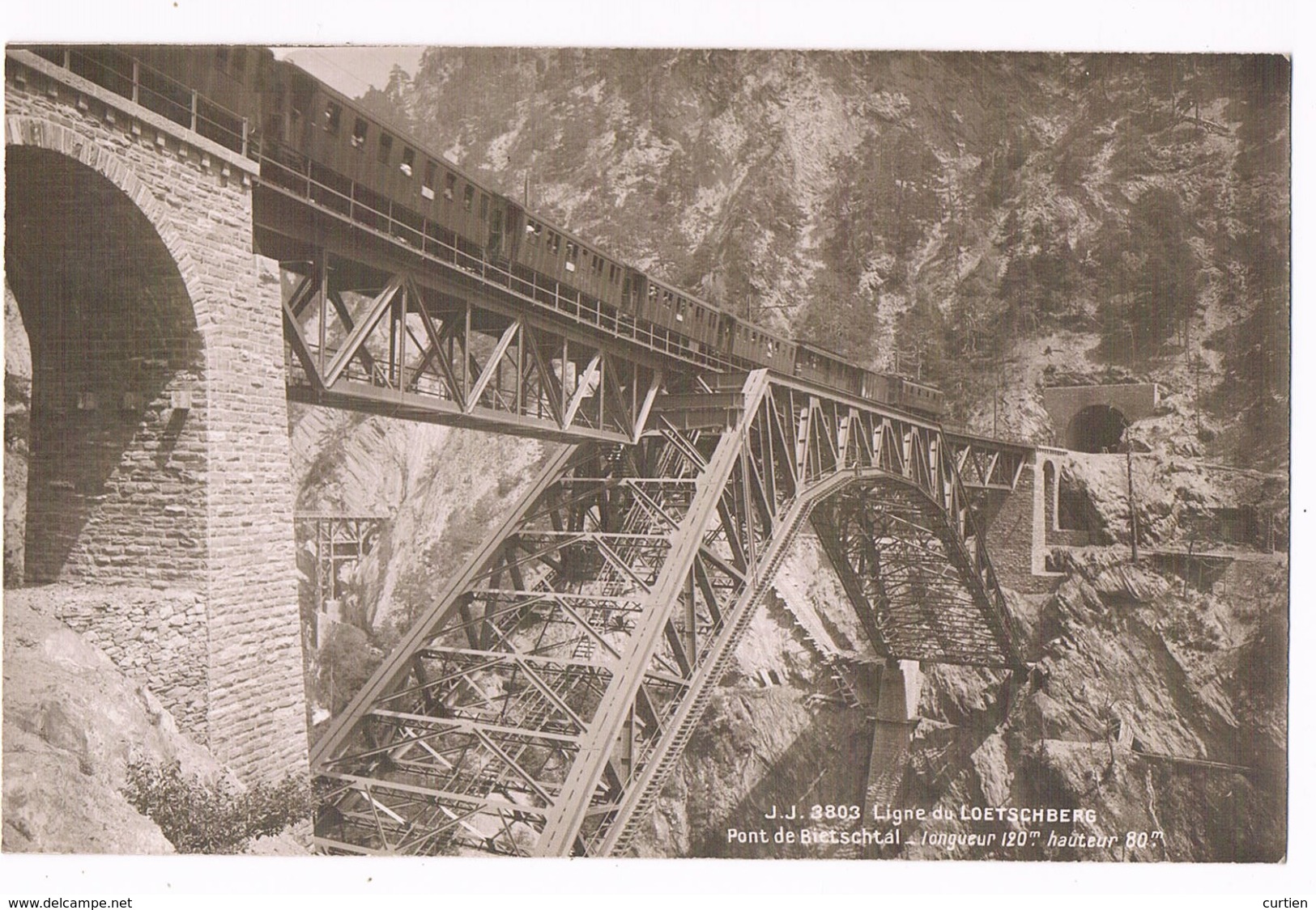 BIETSCHTAL . Suisse " Valais "  Le Pont . Ligne Du Loetschberg - Autres & Non Classés