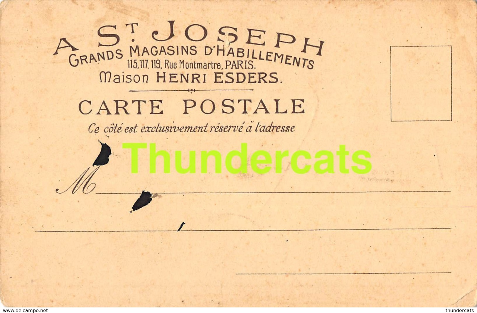 CPA LITHO ENFANT  LITHO CARD CHILDREN  ( PLI - CREASE ) PUB ST JOSEPH HENRI ESDERS PARIS - Dessins D'enfants