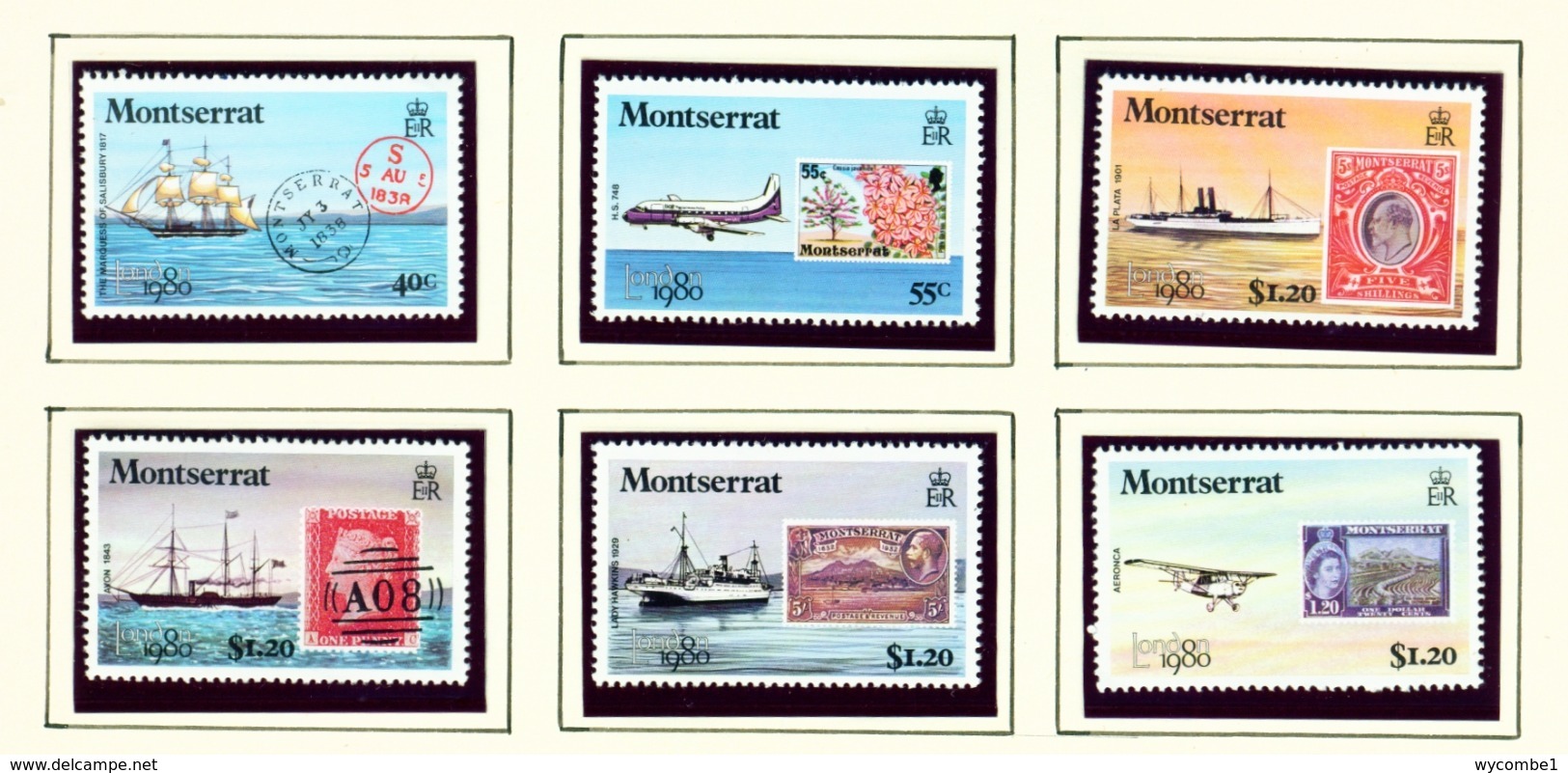 MONTSERRAT - 1980 London 1980 Set Unmounted/Never Hinged Mint - Montserrat
