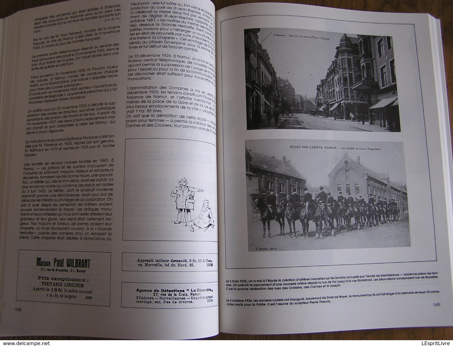 NAMUR REVUE 1915 1940 à Travers 25 ans de Gazettes Régionalisme Citadelle Armée 13 è Ligne Commerces Métiers Tram Meuse