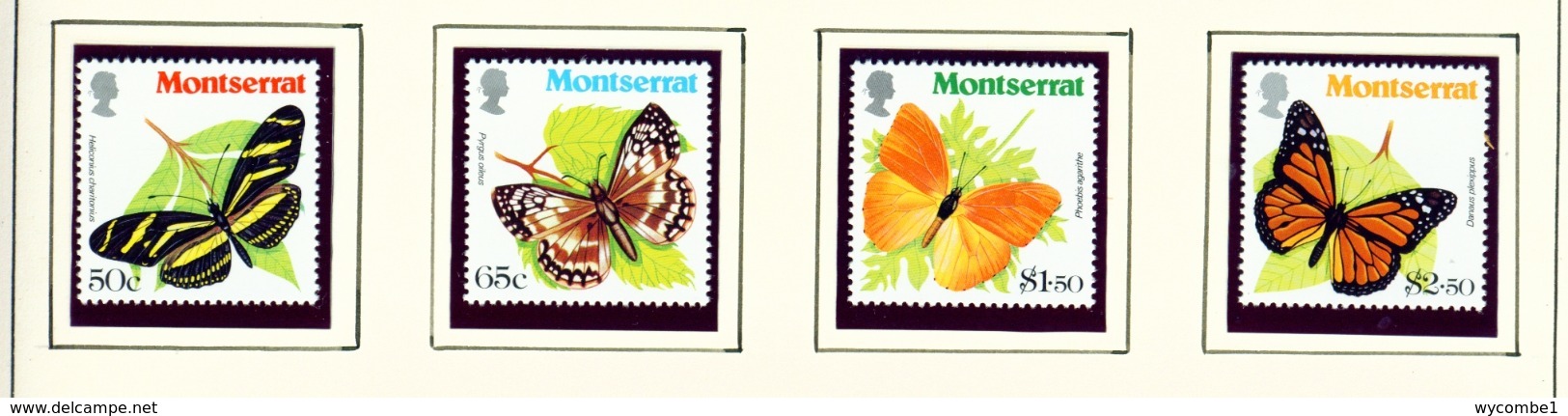 MONTSERRAT - 1981 Butterflies Set Unmounted/Never Hinged Mint - Montserrat