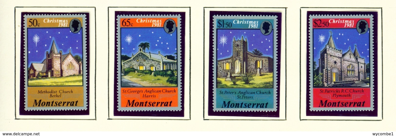 MONTSERRAT - 1981 Christmas Set Unmounted/Never Hinged Mint - Montserrat