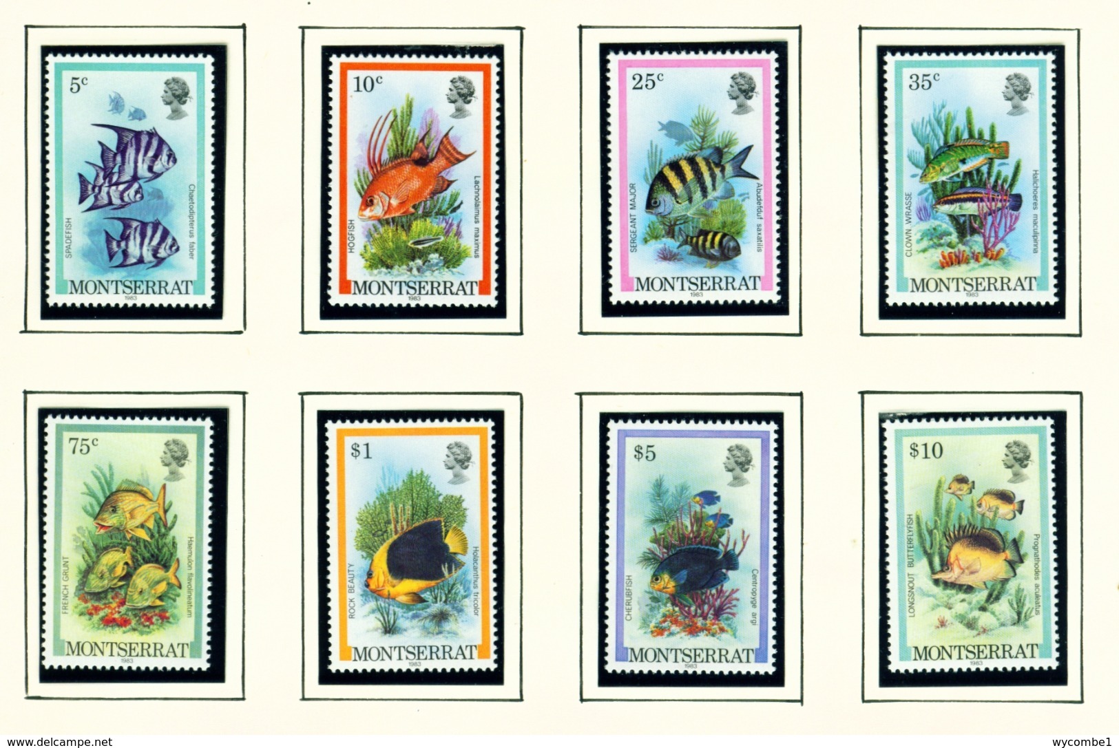 MONTSERRAT - 1983 Fish Definitives With Date Imprint Set Unmounted/Never Hinged Mint - Montserrat