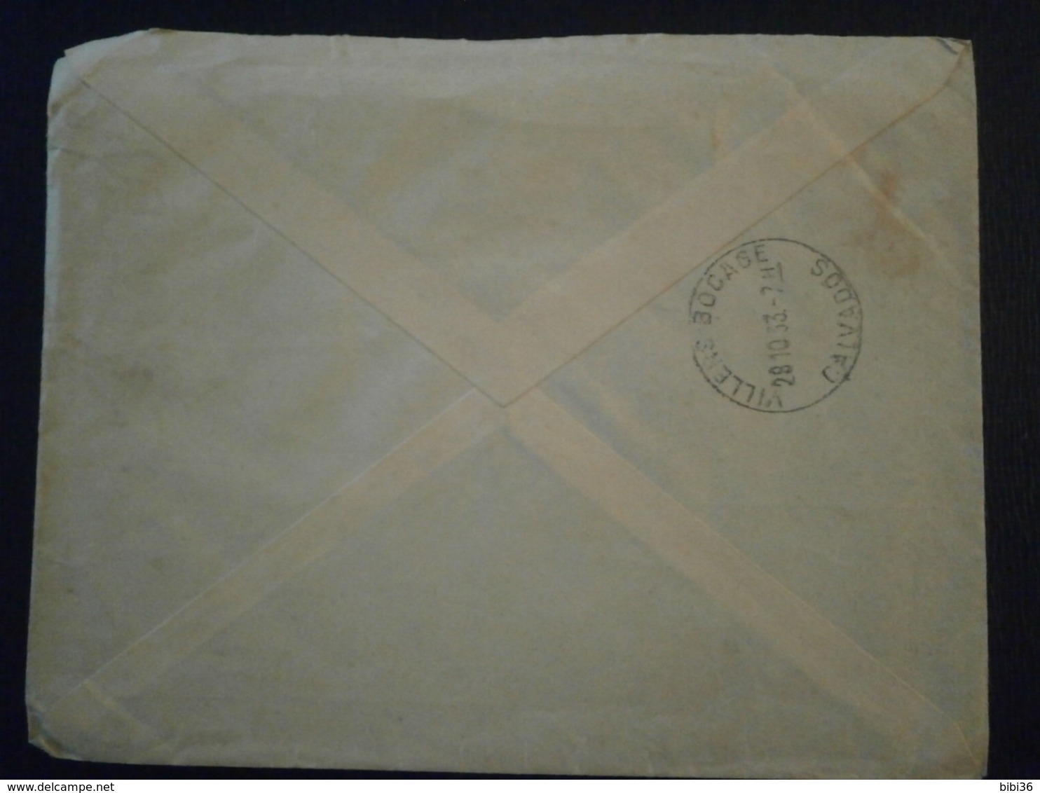 BRASIL BRESIL BRAZIL TIMBRE REGISTRADA RECOMMANDE GINASIO SANTISTA SANTOS VILLERS BOCAGE CALVADOS LETTRE ENVELOPPE COVER - Posta Aerea (società Private)