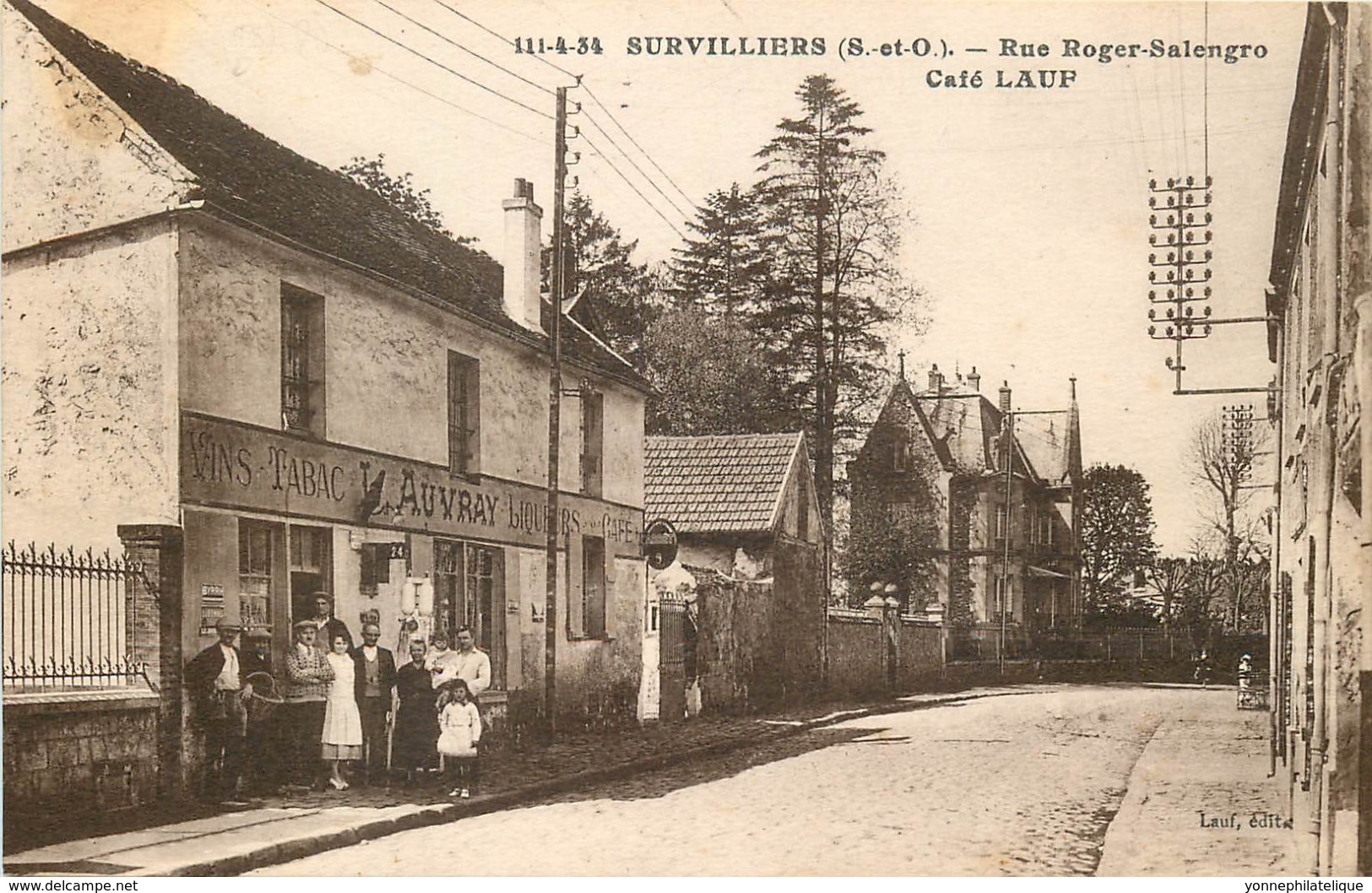 95 - Val D'Oise - SURVILLIERS - 953100 - Rue Roger Salengro - Café - Survilliers