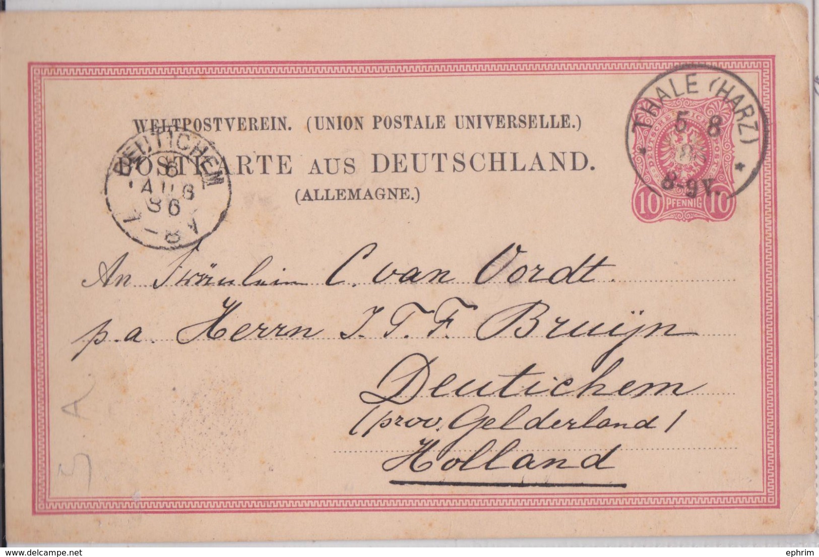 THALE HARZ HEXENTANZPLATZ UND HÔTEL LITHO 1886 DEUTICHEN CPA CARTE POSTALE PIONNIERE PRECURSEUR EARLY POSTCARD - Thale