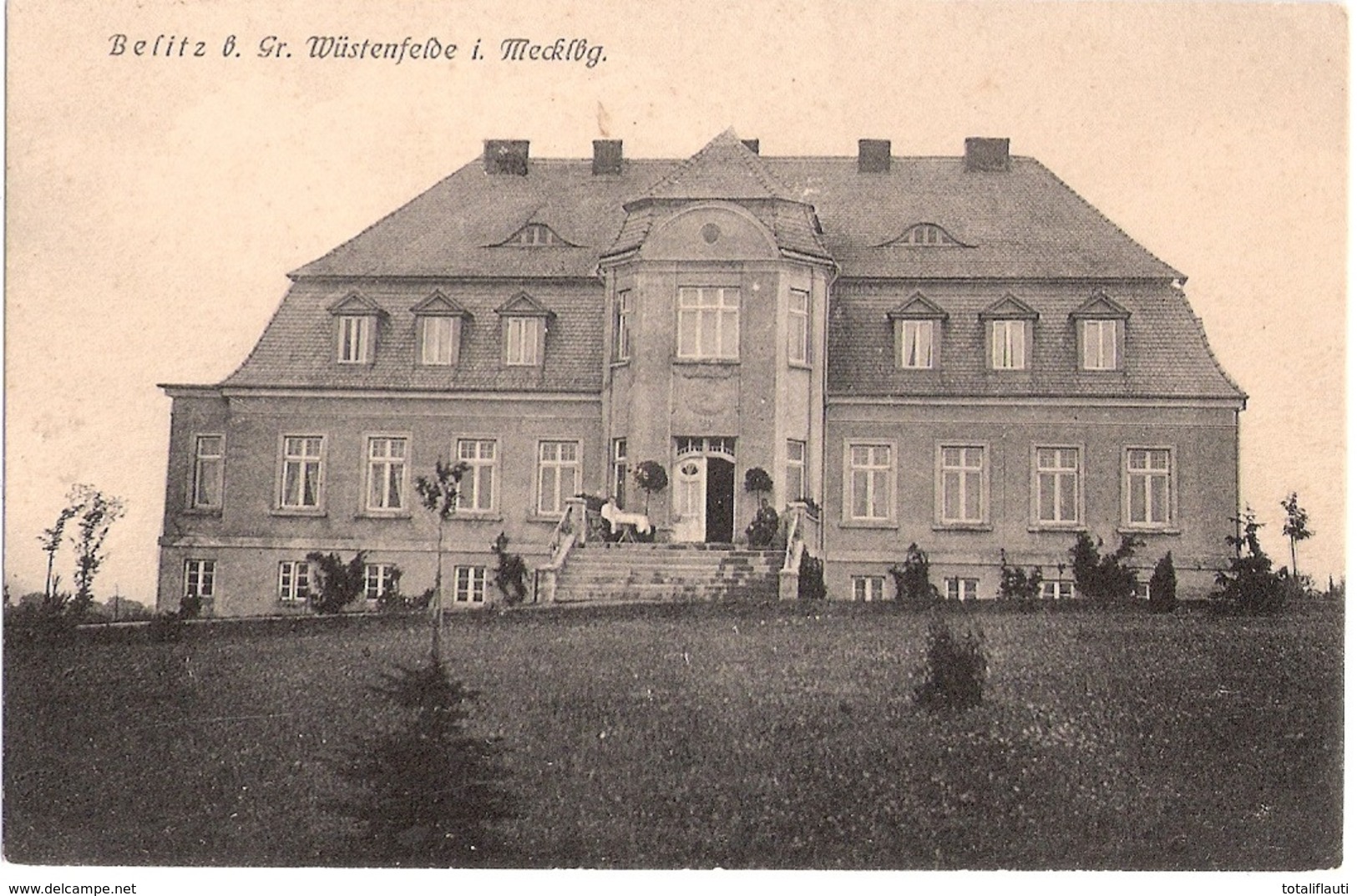 BELITZ B Gr Wüstenfelde Mecklenburg Ische Schweiz Gutshaus Architekt Paul Korff Laage Ungelaufen Stavenhagen Fotoverlag - Teterow