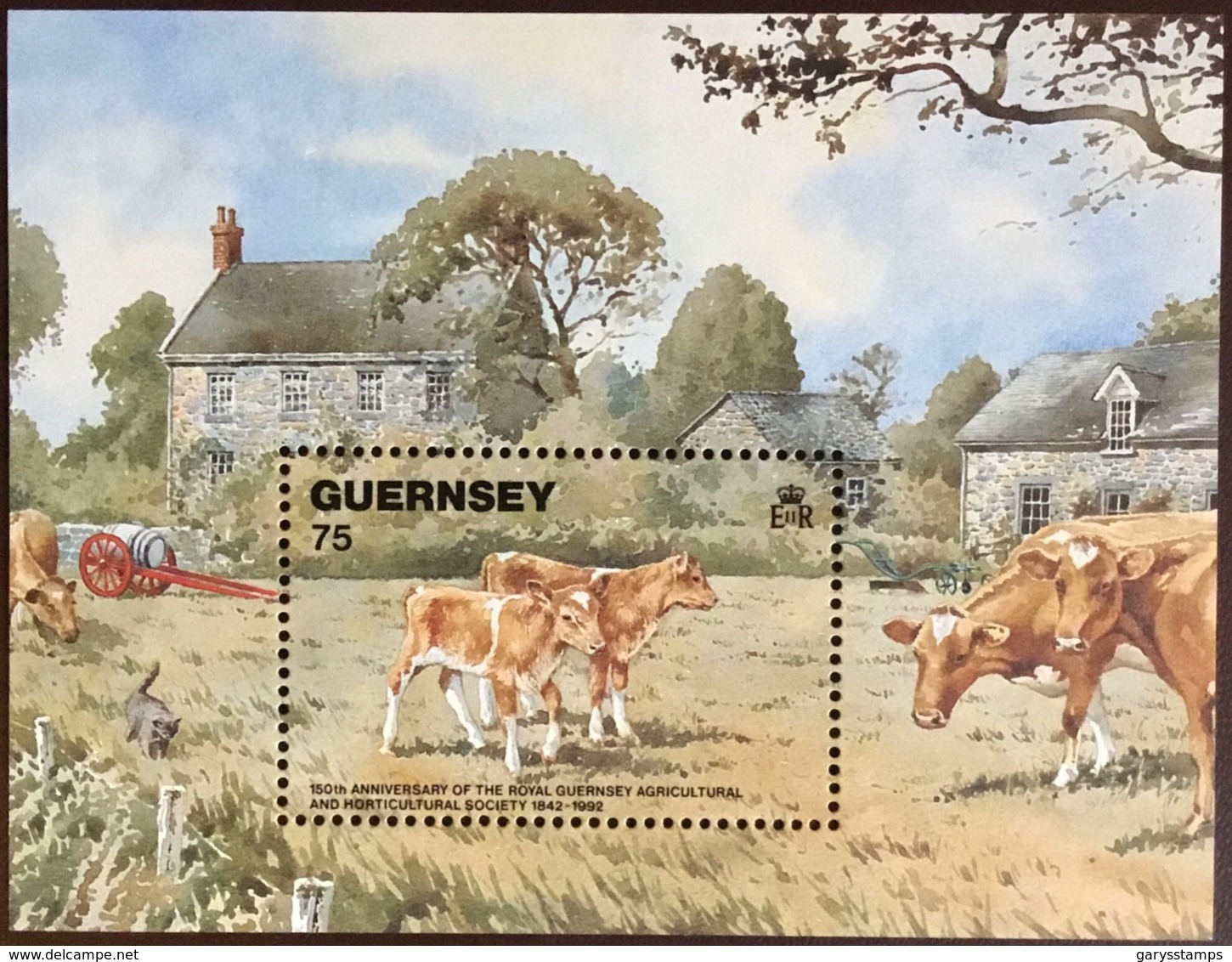 Guernsey 1992 Agriculture Cows Minisheet MNH - Farm