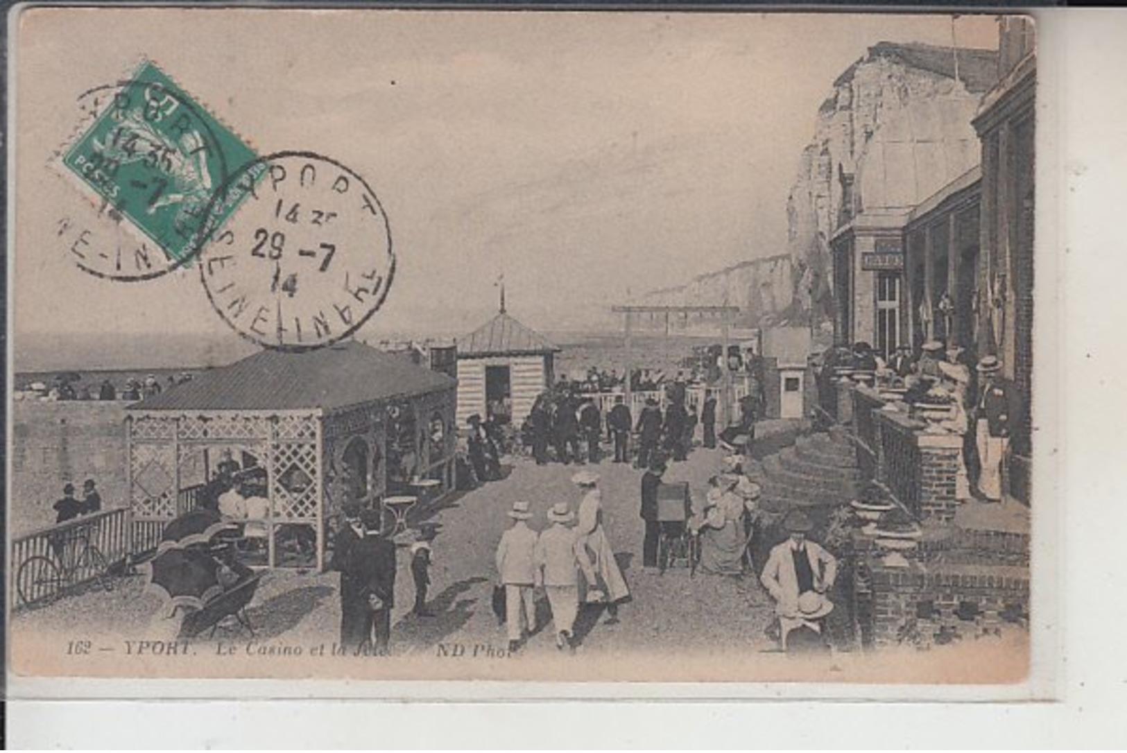 76  -  YPORT -  Le Casino Et La Jetée ..1914 ! - Yport