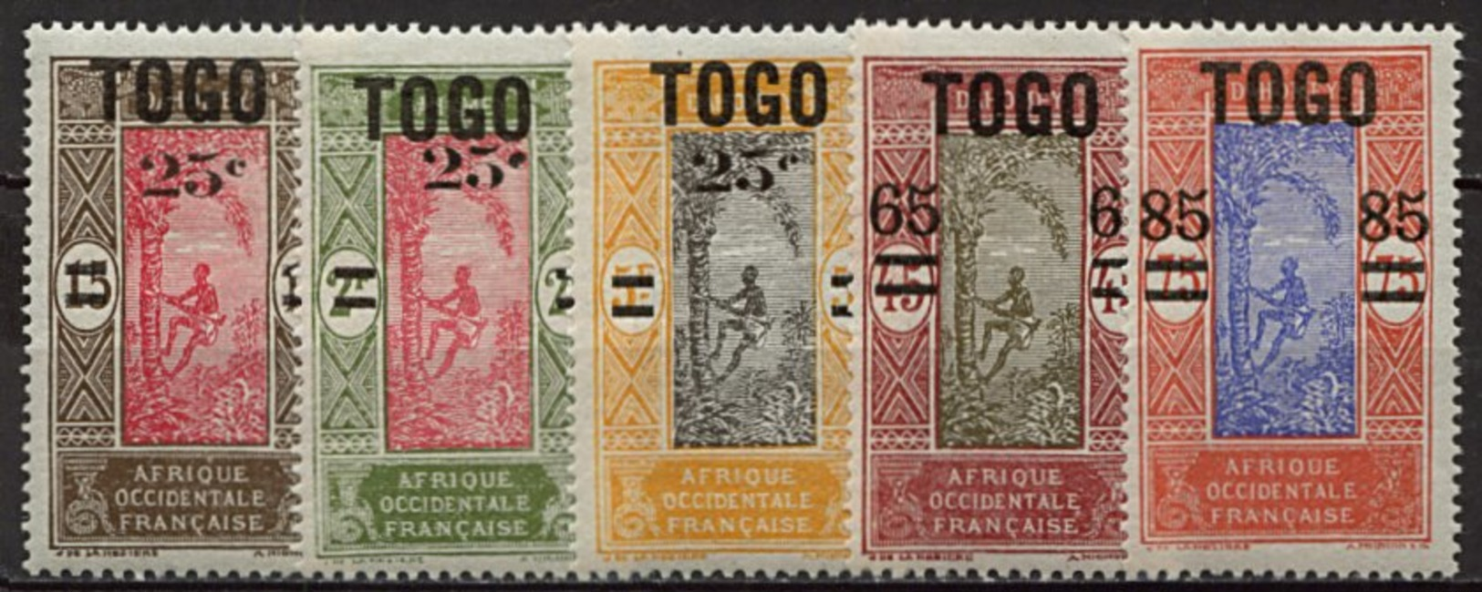 Togo, N° 119 à N° 123** Y Et T - Neufs