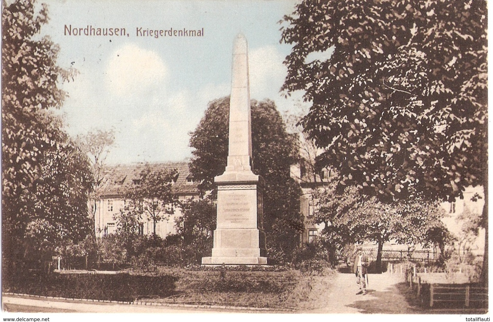 NORDHAUSEN Harz Krieger Denkmal 1870/71 Belebt Gelaufen 12.7.1913 Marke Abgefallen - Nordhausen