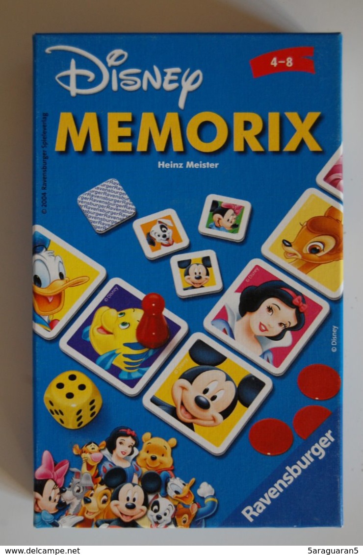 JEU DE SOCIETE - Memorix Disney - Edition Ravensburger 2004 - Autres & Non Classés