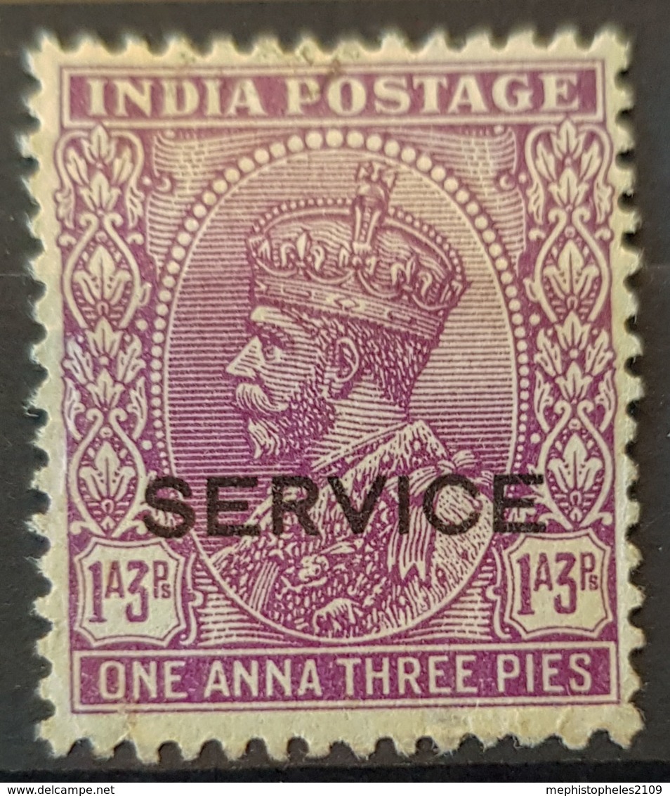 INDIA 1939 - MLH - Sc# O104 - Service 1a3p - 1936-47 Roi Georges VI