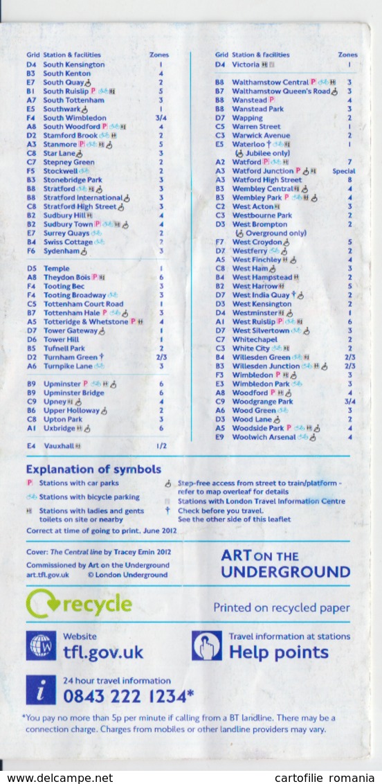 London Underground Tube Map Karte Llustrated Edition, 8 Pages, Tourist Brochure Brochure Touristique - Cartes Routières