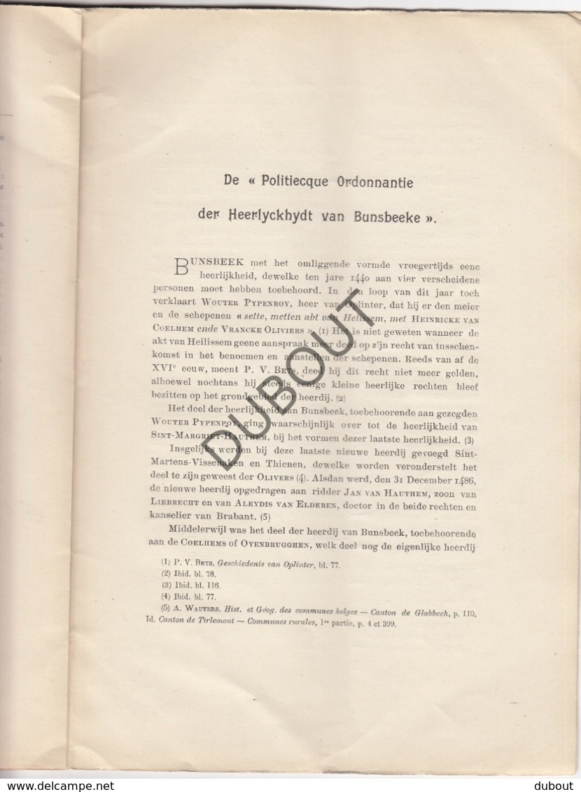 TIENEN 1908 Hagelandse Gedenkschriften, Extract, Merkwaardige Gebeurtenissen 1813-1815  (R405) - Non Classés