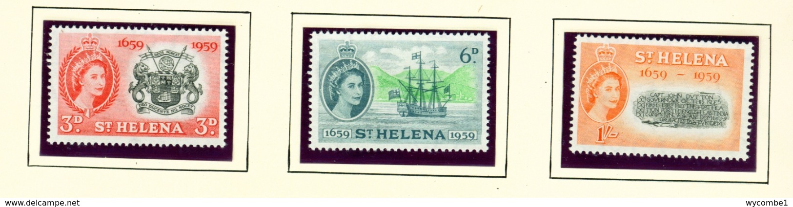 ST HELENA - 1957 Settlement Tercentenary Set Unmounted/Never Hinged Mint - Saint Helena Island