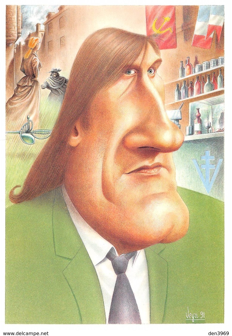 Bernard VEYRI - Caricature Gérard DEPARDIEU - Veyri, Bernard