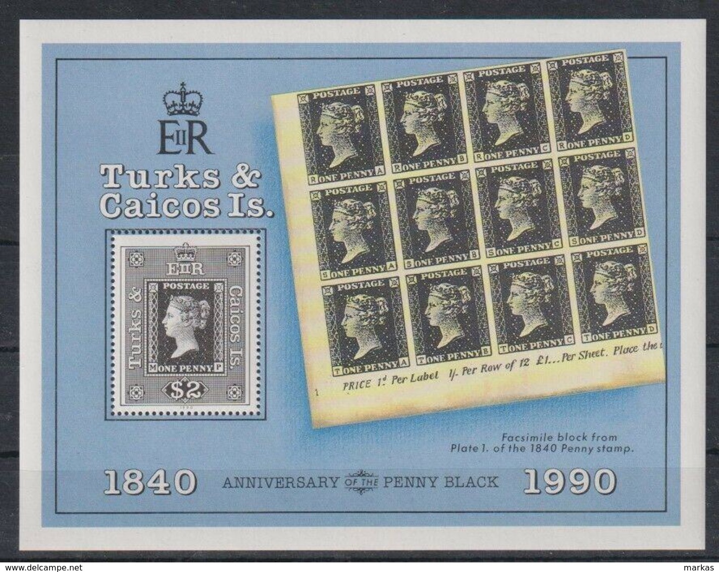 E304. Turks & Caicos - MNH - Art - Stamps - Penny Black - Autres & Non Classés