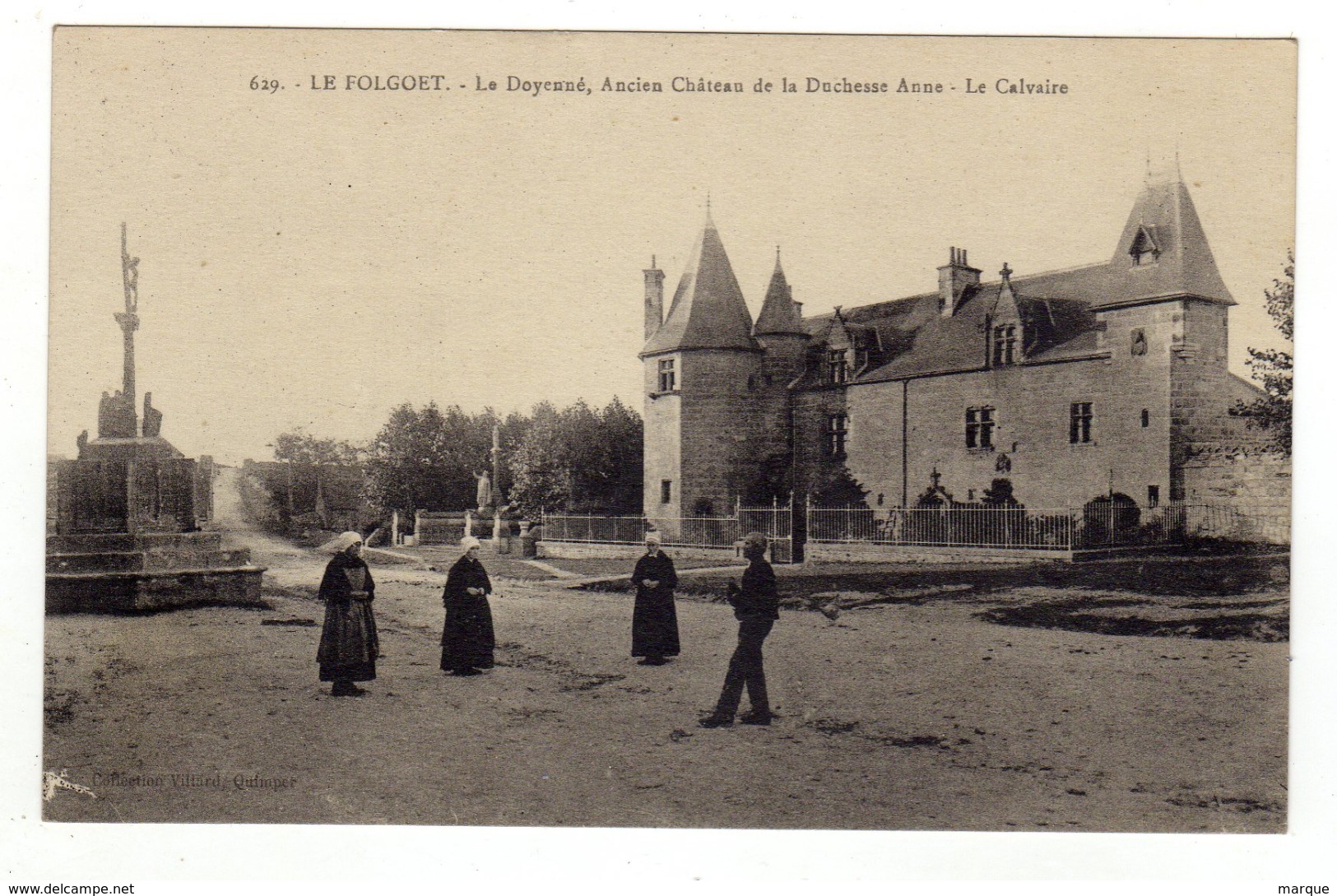 Cpa N° 629 LE FOLGOET Le Doyenné Ancien Château De La Duchesse Anne Le Calvaire - Le Folgoët