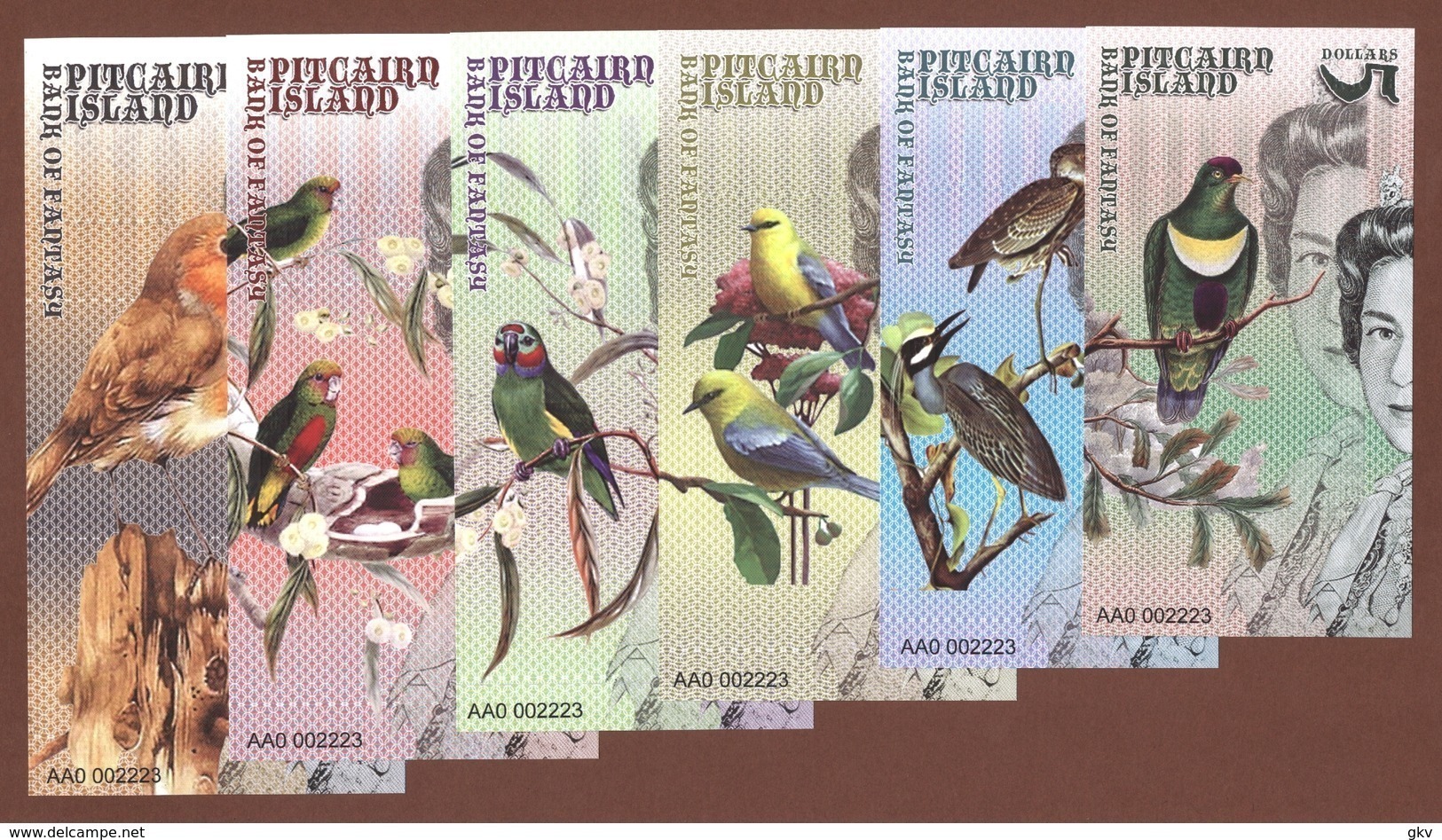 PITCAIRN ISLANDS Set 6 Pcs 2019 Polymer UNC - Andere & Zonder Classificatie