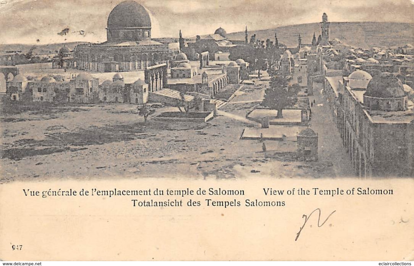 Israël            Vue De L'emplacement Du Temple De Salomon .  (voir Scan). - Israel