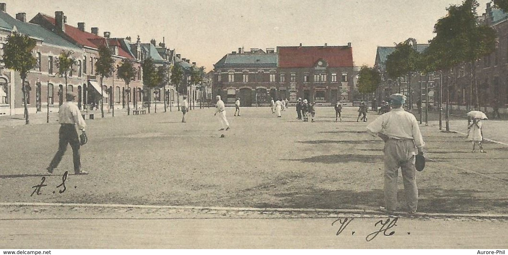 Quiévrain Place Du Ballodrome (Balle Pelote - Jeu De Balle - Jeu De Paume) - Quiévrain