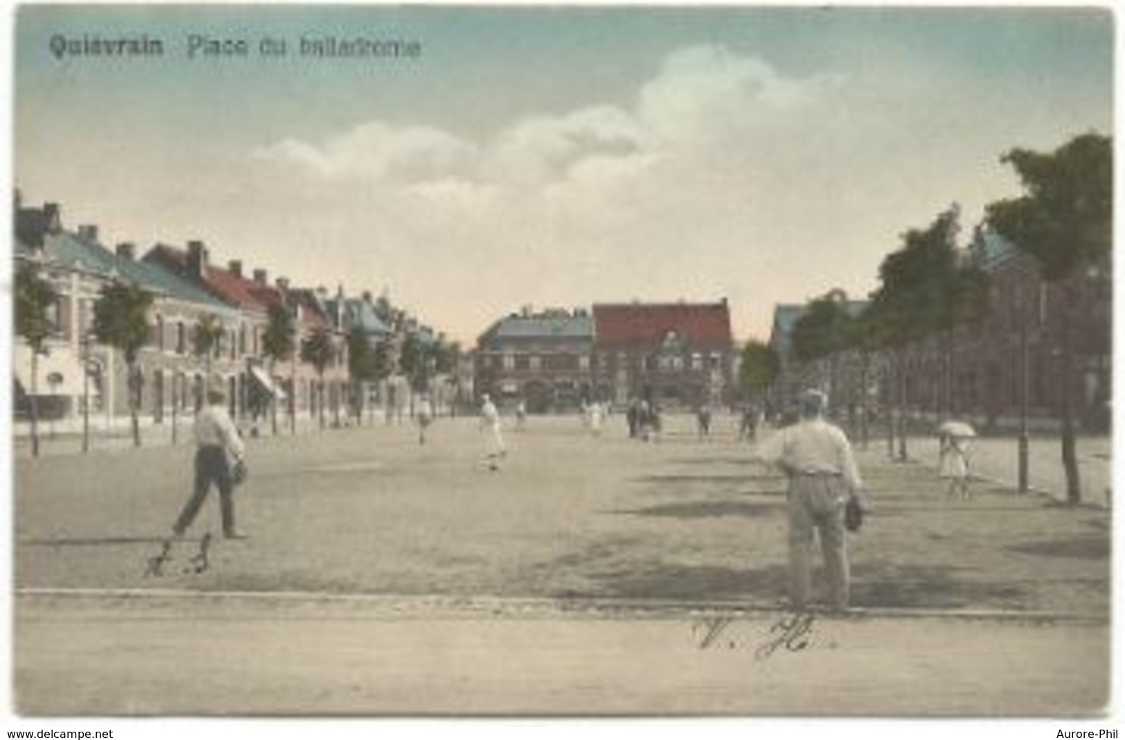 Quiévrain Place Du Ballodrome (Balle Pelote - Jeu De Balle - Jeu De Paume) - Quiévrain