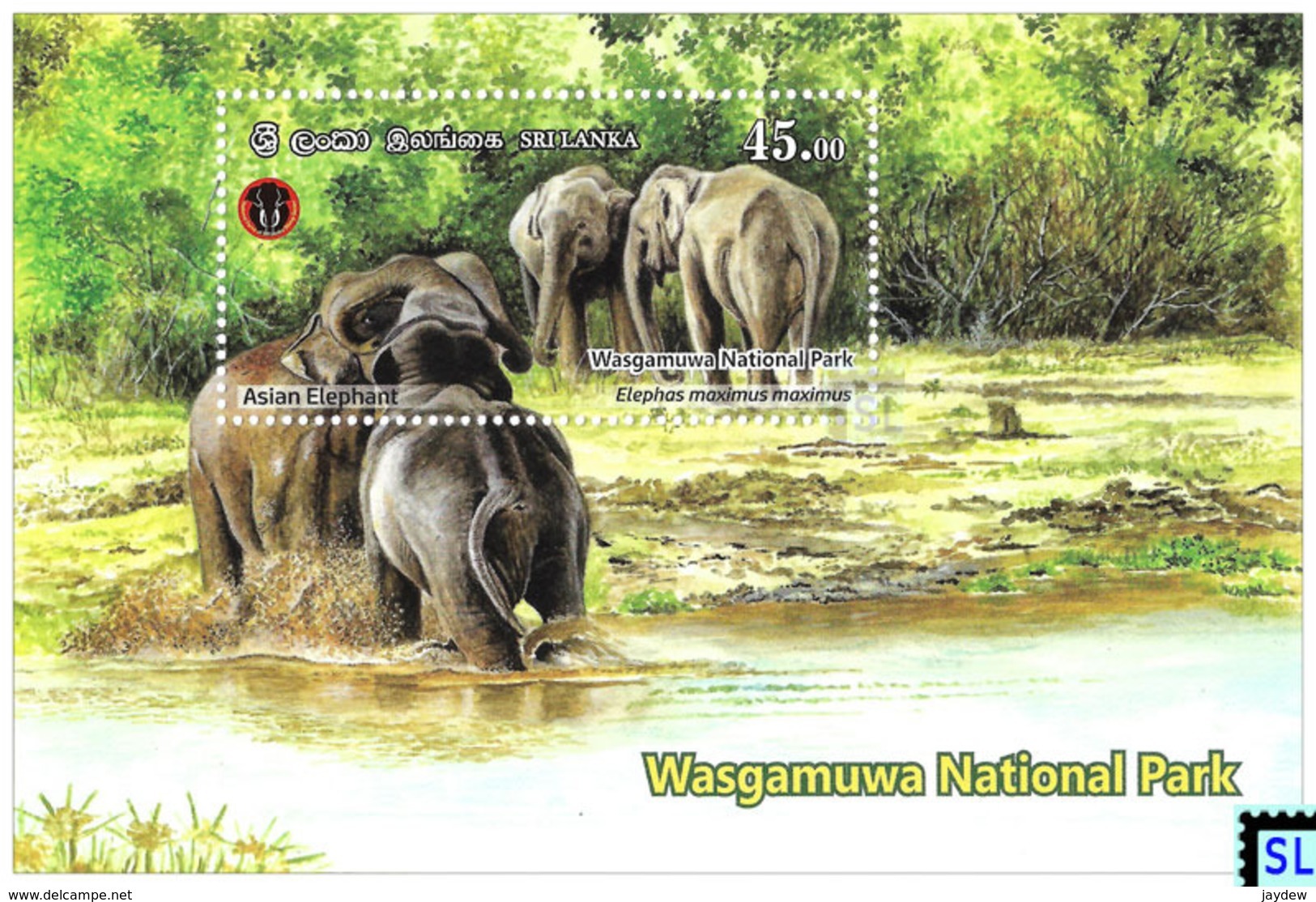 Sri Lanka Stamps 2019, Wasgamuwa National Park, Elephants, Elephant, MS - Sri Lanka (Ceylon) (1948-...)