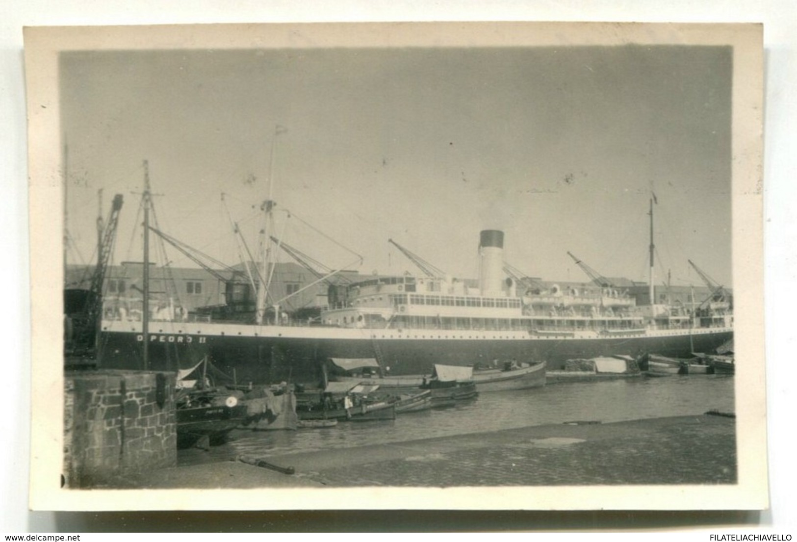 BRASIL 1939 DOM PEDRO II SHIP Old PHOTOGRAPH LITTLE PHOTO ANTIGUA TARJETA POSTAL 050919 - Sonstige & Ohne Zuordnung