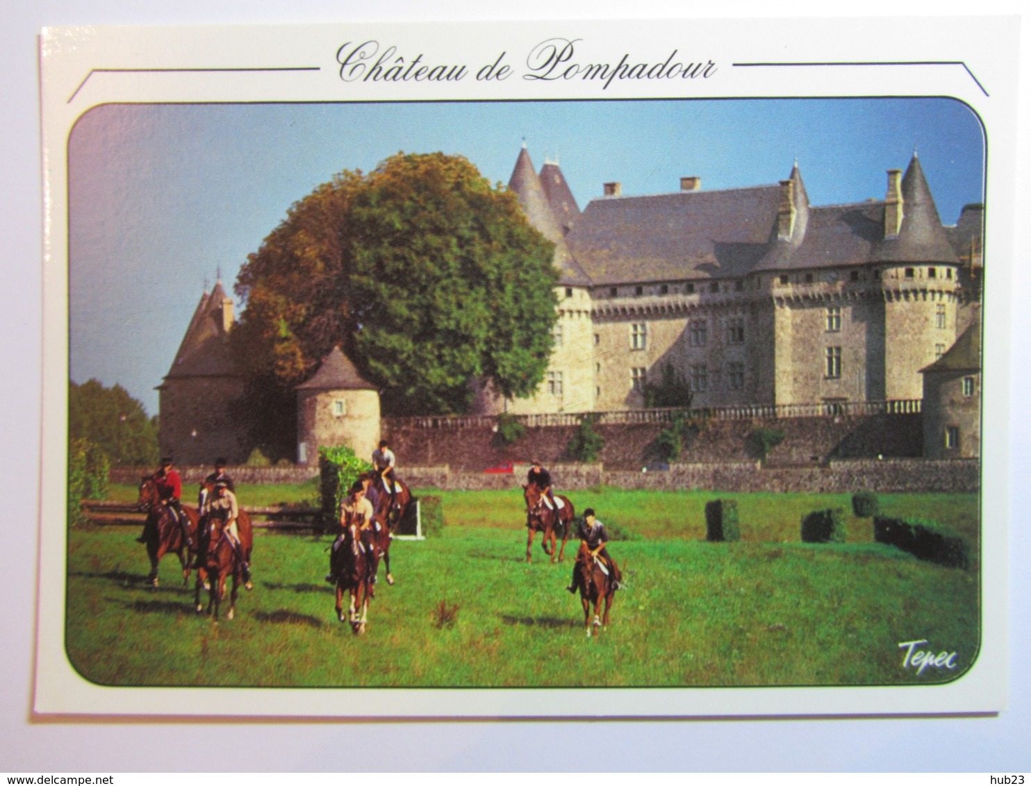 POMPADOUR, Cavaliers Sur L'hippodrome, Château - Arnac Pompadour