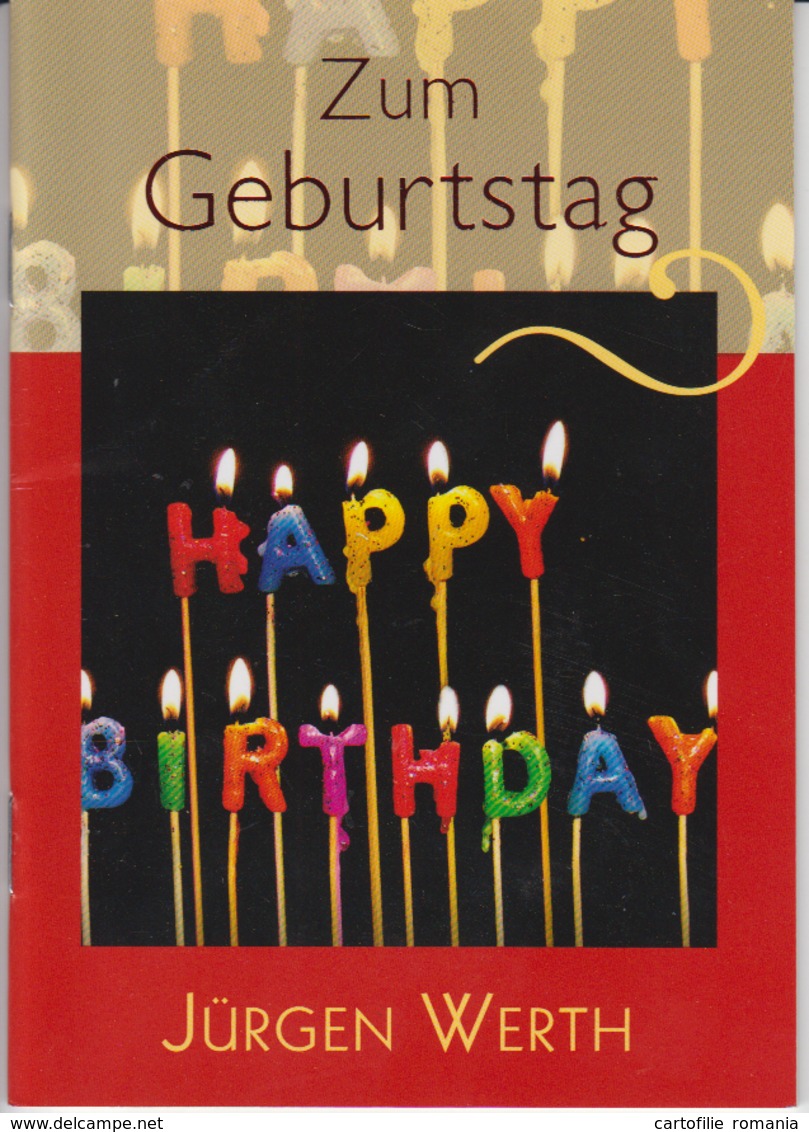 Germany - Zum Geburtstag - Poems - Jurgen Werth - 2011 - 14 Pages - Poésie & Essais