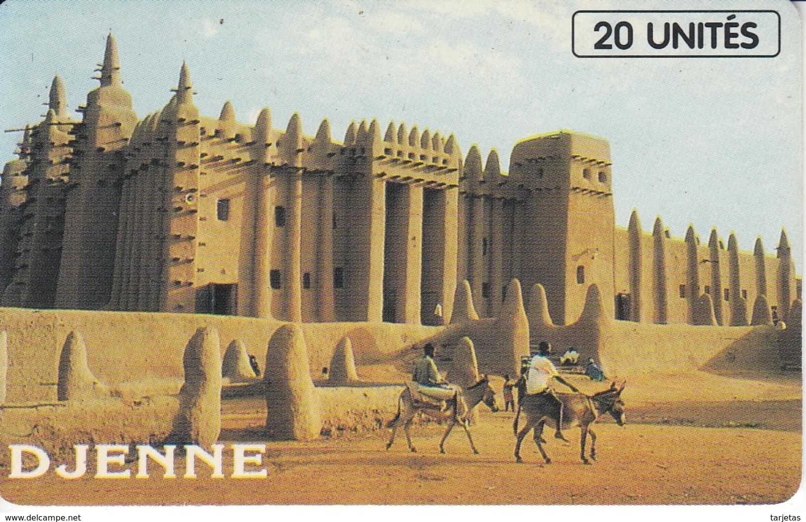 TARJETA DE MALI DE 20 UNITES DE DJENNE - Mali