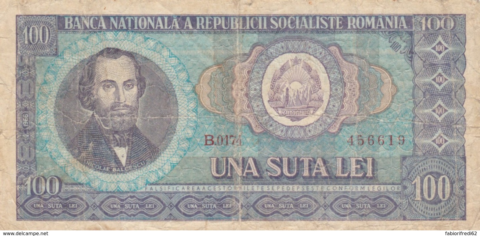 BANCONOTA ROMANIA 100 VF (VX1011 - Romania