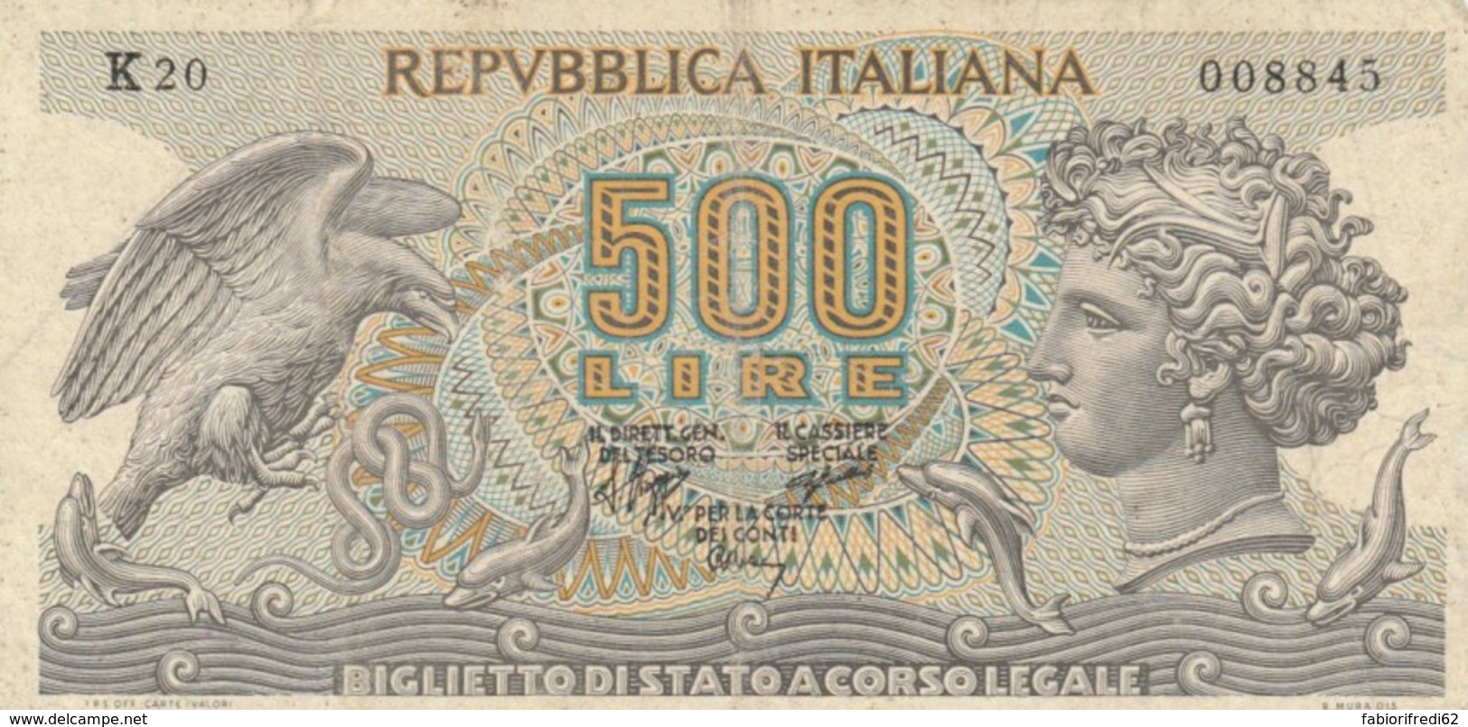 BANCONOTA ITALIA LIRE 500 VF (VX1048 - 500 Lire