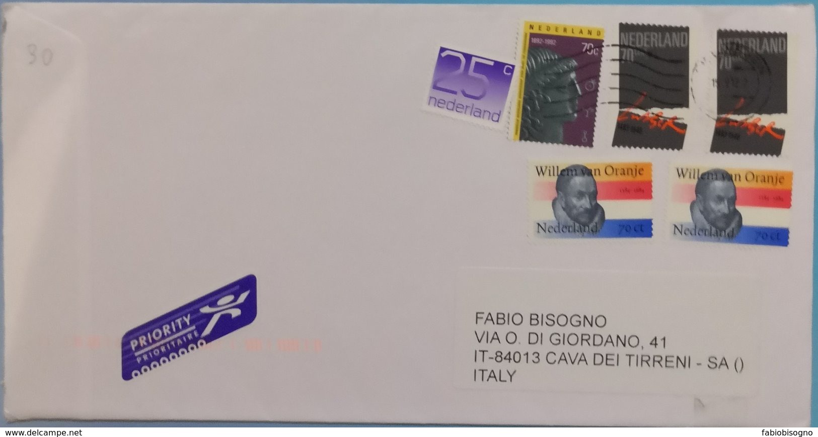 2012 Holland  -  Used Stamps On Cover To Italy - Covers & Documents