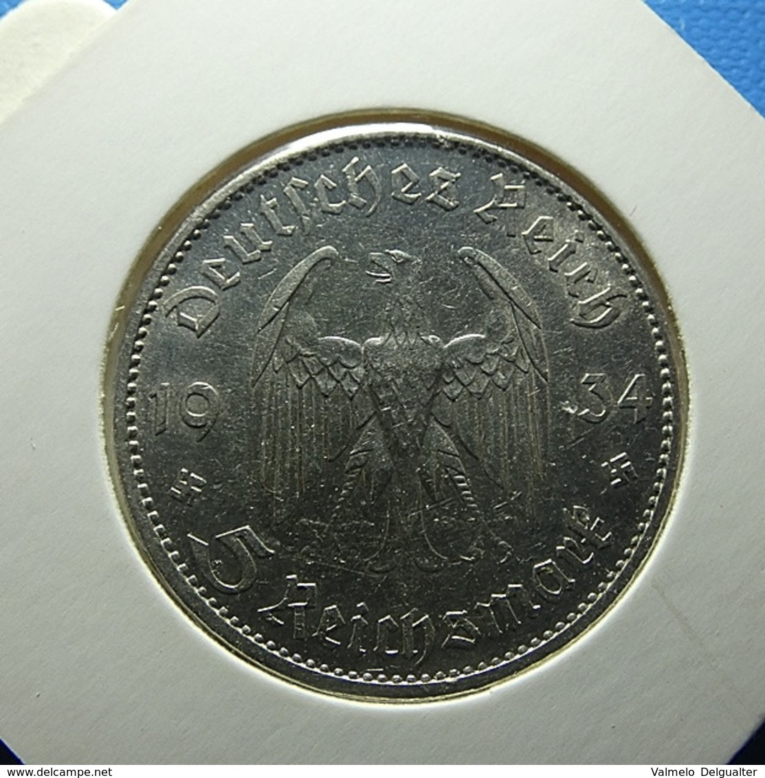 Germany 5 Reichsmark 1934 A Silver - 5 Reichsmark