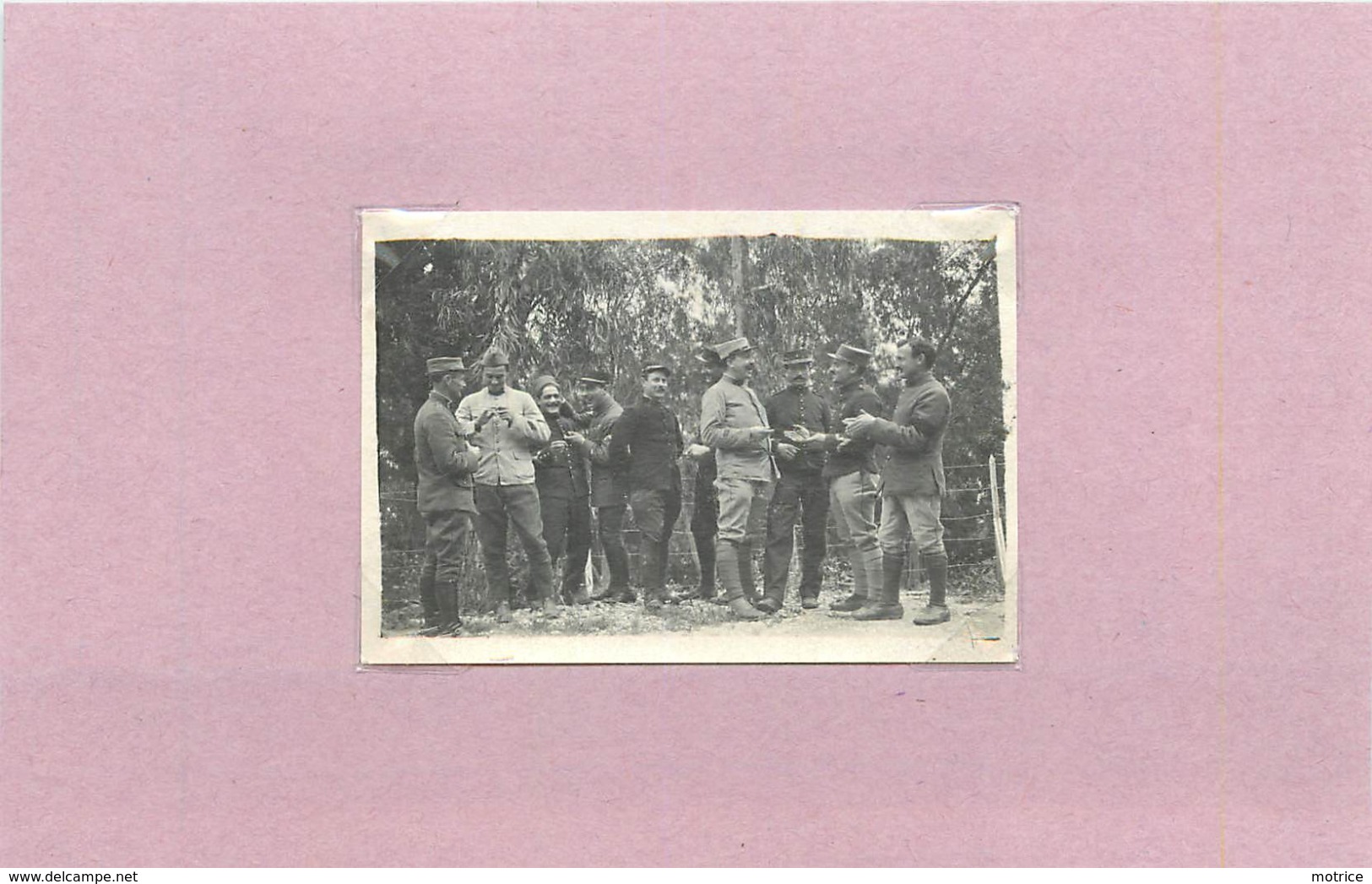 ALGÉRIE - Militaires, Peleton De Sous Chef Artificier (photo 15 Avril 1917 ,format 6,6cm X 4,6cm) - Krieg, Militär