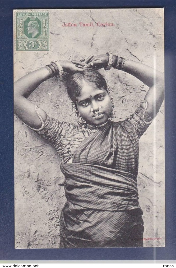 CPA Ceylon Ceylan Sri Lanka Femme Girl Women Circulé - Sri Lanka (Ceylon)