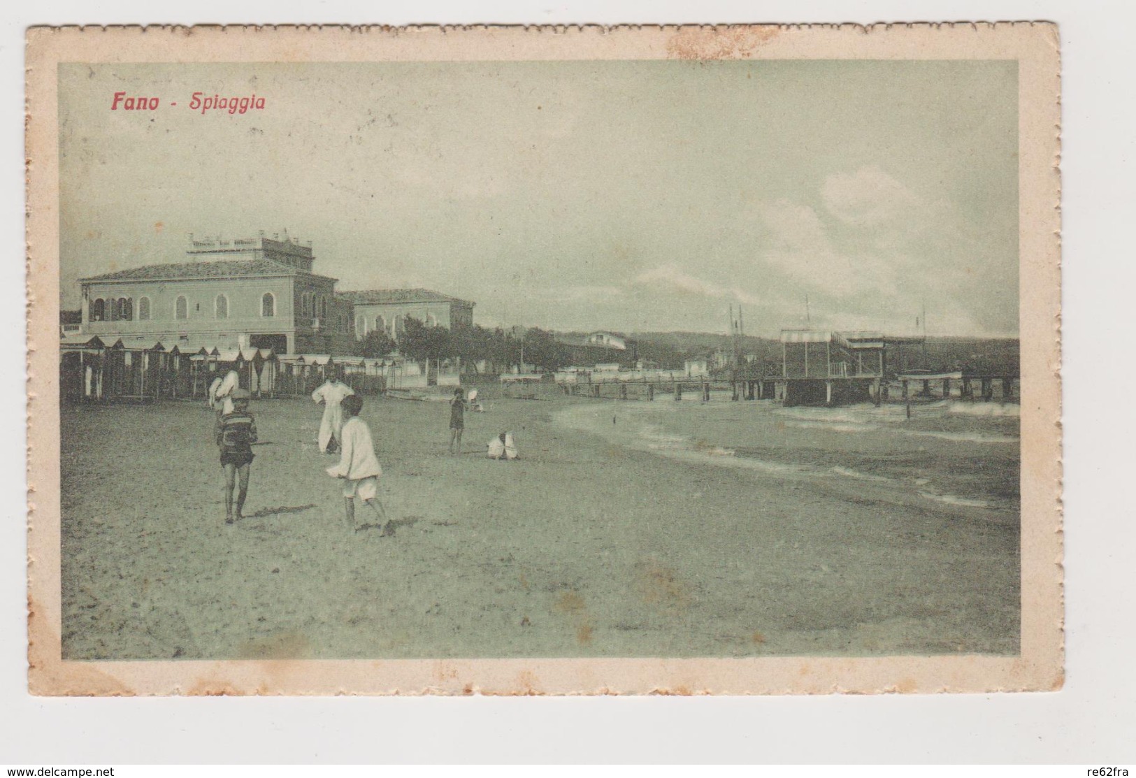 Fano (PU) Spiaggia  - F.p. - Anni  '1910 - Fano