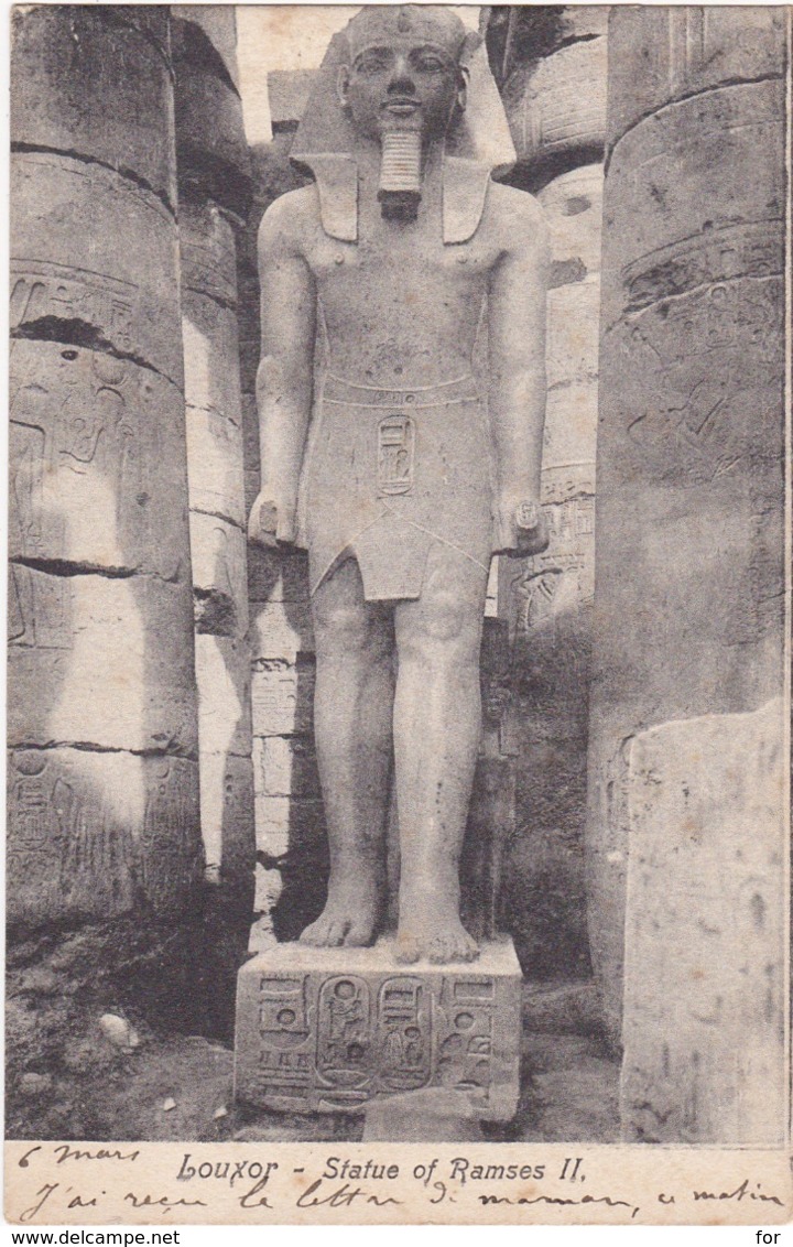 égypte : LOUXOR : Statue Of Ramses II - Précurseur - - Louxor