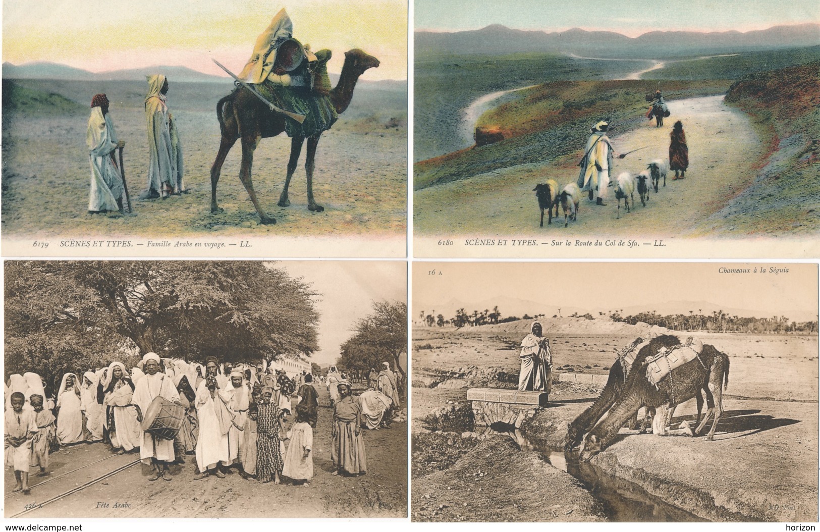 XALG.118.  ALGERIA - ALGÉRIE - Scènes Et Types  - Lot De 19 Cpa - Scenes