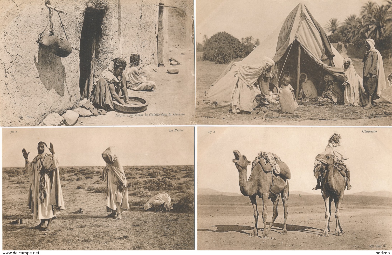 XALG.118.  ALGERIA - ALGÉRIE - Scènes Et Types  - Lot De 19 Cpa - Scenes