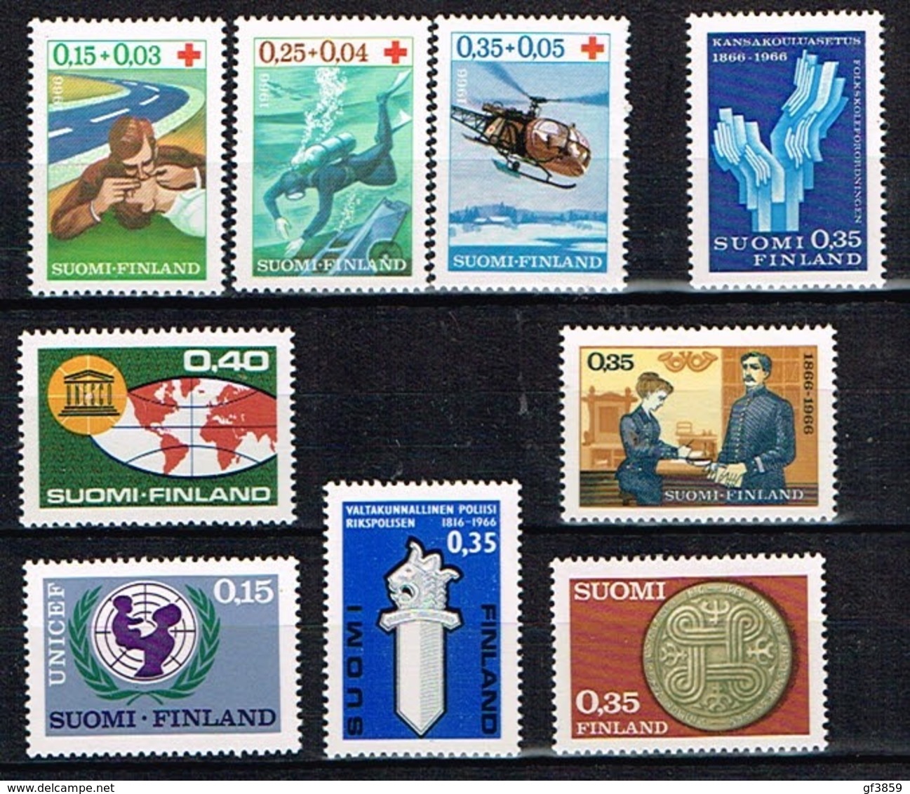 FINLANDE / Neufs **/MNH**/ 1966 - Année Complète - Ganze Jahrgänge