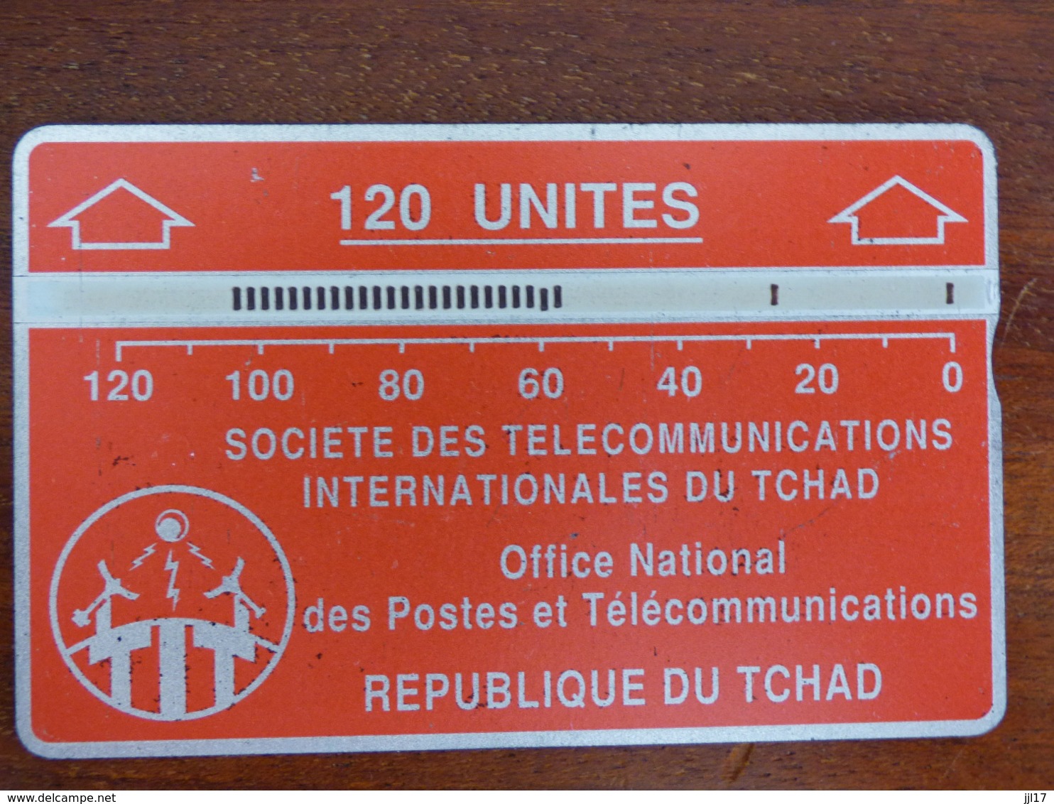 Télécarte Holographique Du Tchad - 120U - BE - Dos Noir - Tchad