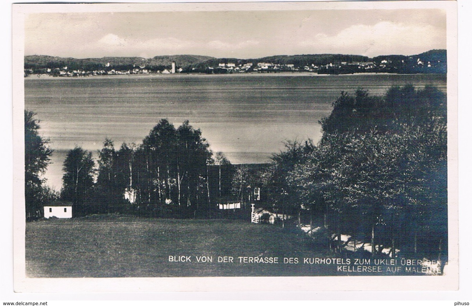 D-9817   MALENTE : Blick Von Der Terrasse Des Kurhotels Zum Uklei - Malente-Gremsmuehlen