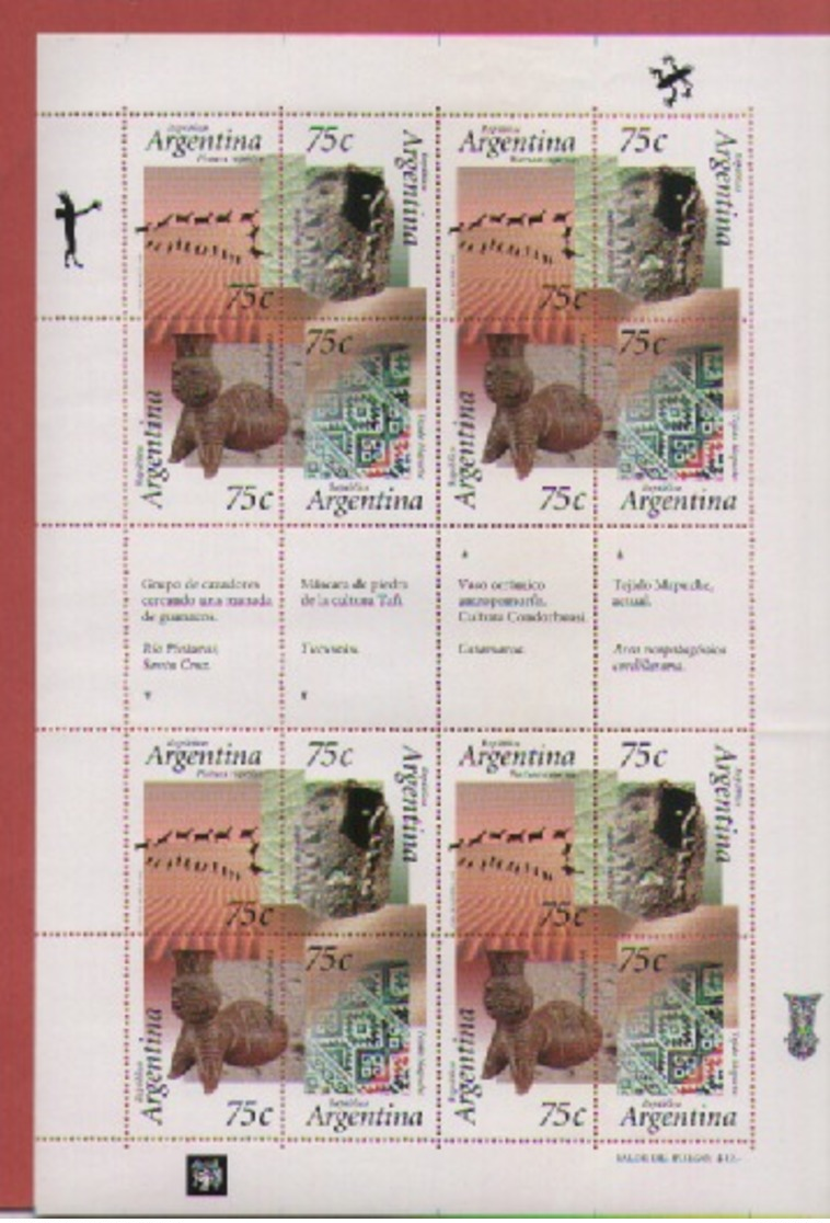 ARGENTINA - GJ. 2733-36 - HOJA COMPLETA MINT.!!! - Ungebraucht