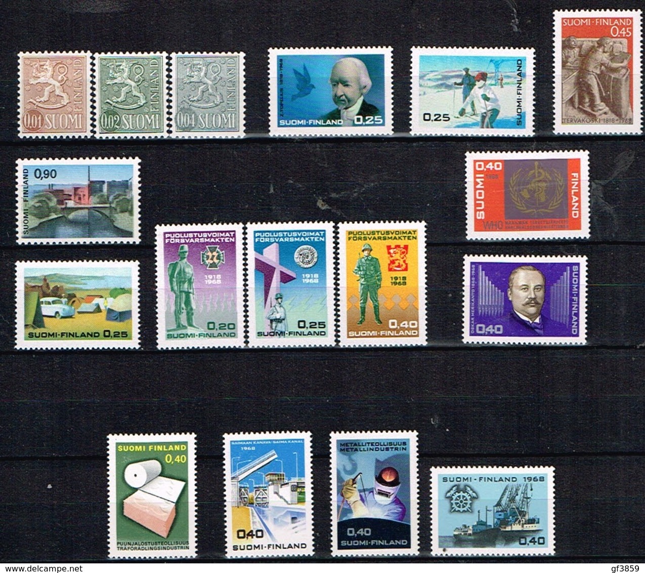 FINLANDE / Neufs **/MNH**/ 1968 - Année Complète - Années Complètes